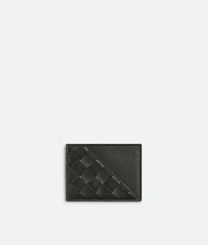 Intrecciato-Kreditkartenetui mit Diagonalmuster