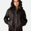 Intrecciato-Lederblouson Intrecciato-Lederblouson