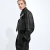 Intrecciato-Lederblouson Intrecciato-Lederblouson