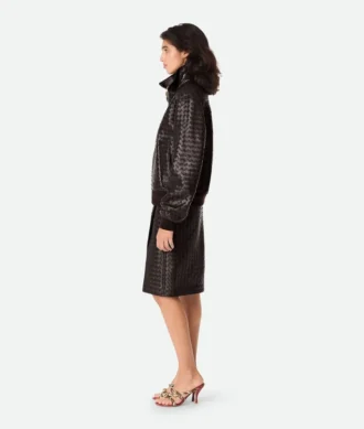 Intrecciato-Lederblouson Intrecciato-Lederblouson