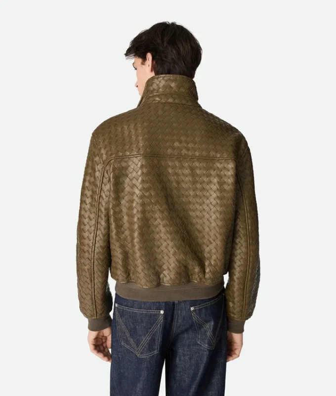 Intrecciato-Lederblouson Intrecciato-Lederblouson