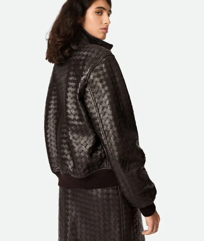 Intrecciato-Lederblouson Intrecciato-Lederblouson