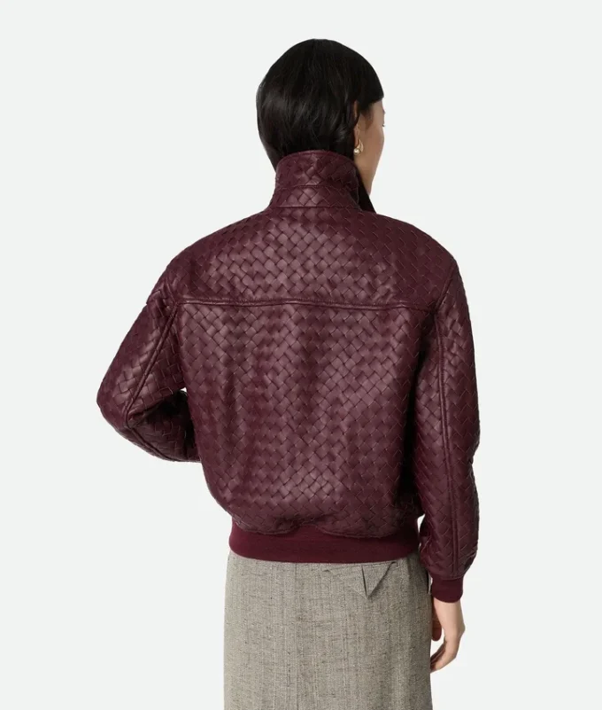 Intrecciato-Lederblouson Intrecciato-Lederblouson