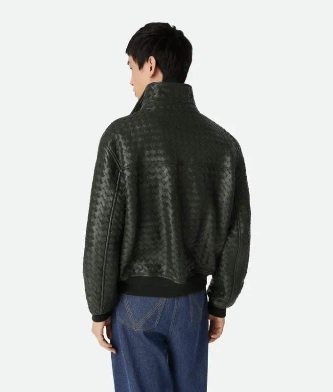 Intrecciato-Lederblouson Intrecciato-Lederblouson