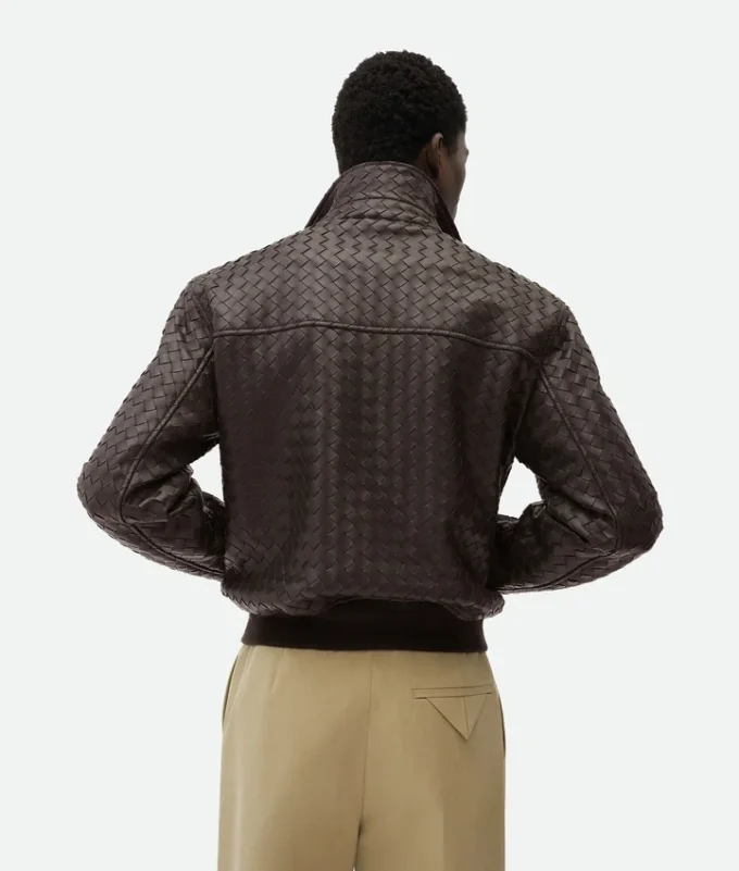 Intrecciato-Lederblouson Intrecciato-Lederblouson