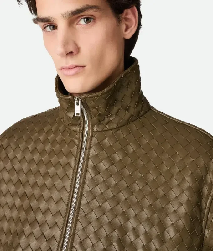 Intrecciato-Lederblouson Intrecciato-Lederblouson