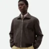 Intrecciato-Lederblouson Intrecciato-Lederblouson