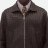 Intrecciato-Lederblouson Intrecciato-Lederblouson