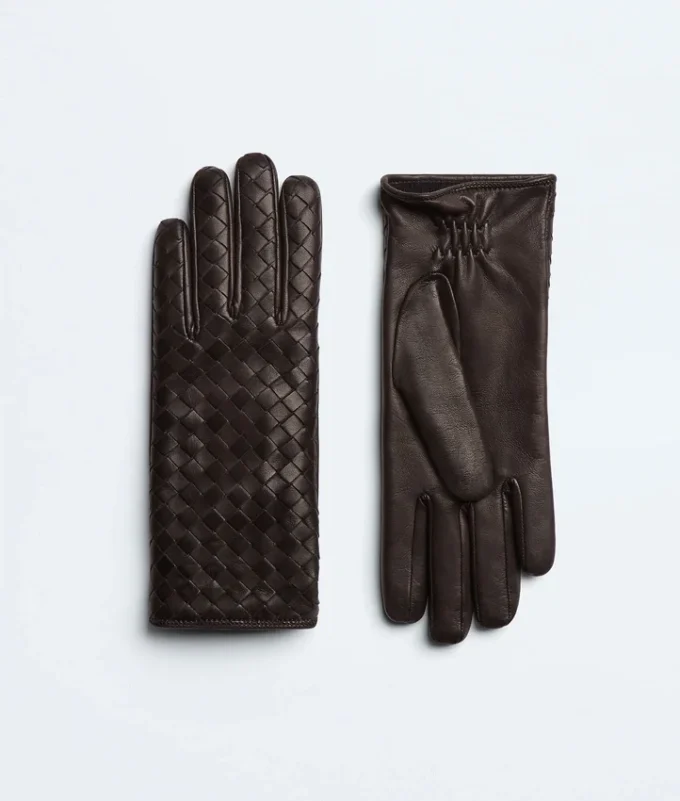 Intrecciato-Lederhandschuhe