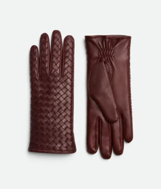 Intrecciato-Lederhandschuhe