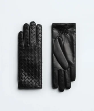Intrecciato-Lederhandschuhe