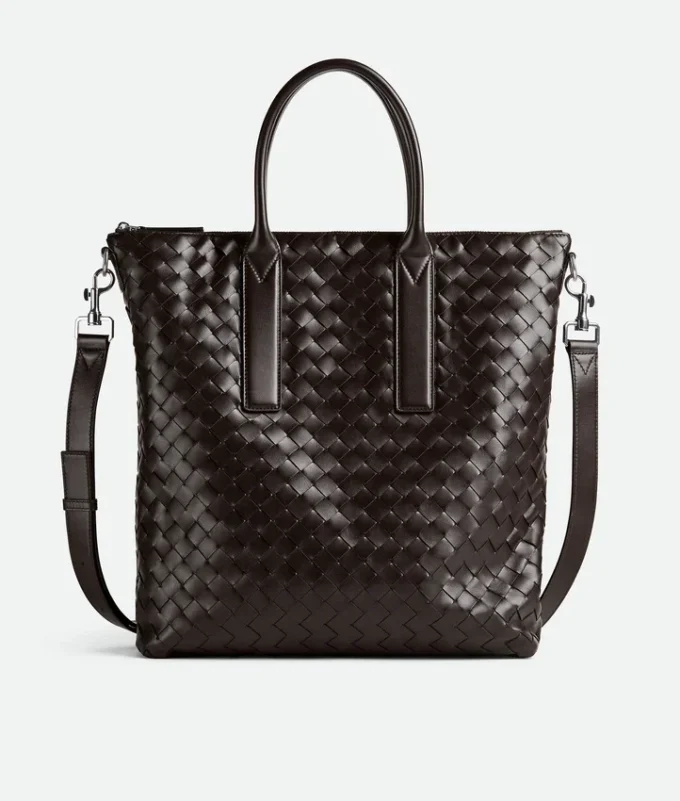 Intrecciato North-South-Tasche mit Reißverschluss Intrecciato North-South-Tasche mit Reißverschluss