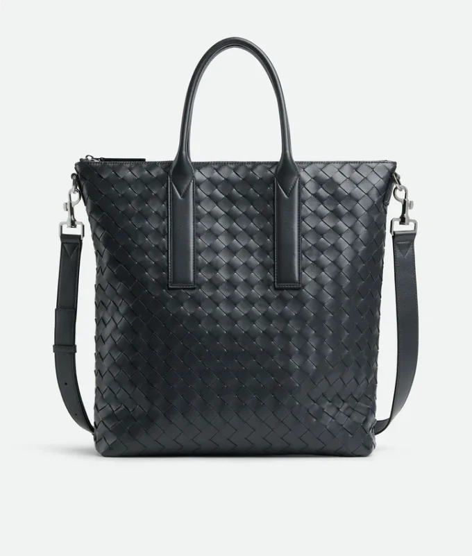 Intrecciato North-South-Tasche mit Reißverschluss Intrecciato North-South-Tasche mit Reißverschluss