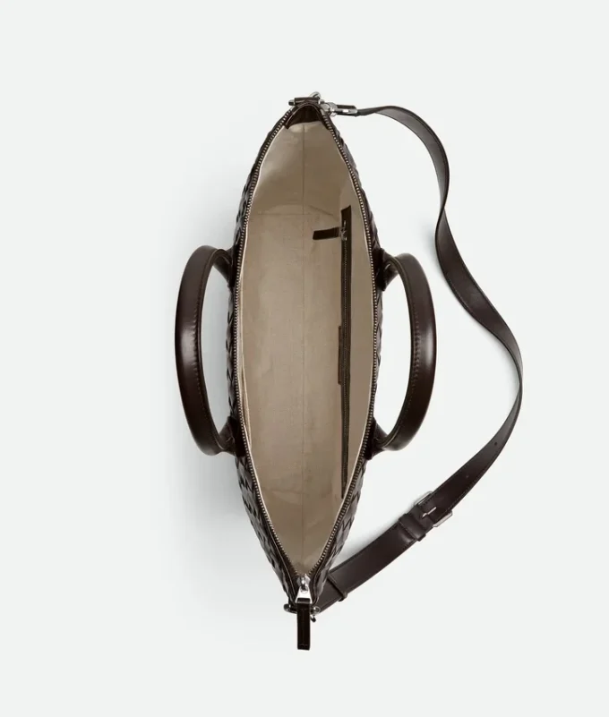 Intrecciato North-South-Tasche mit Reißverschluss Intrecciato North-South-Tasche mit Reißverschluss