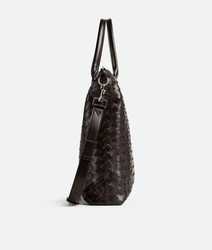 Intrecciato North-South-Tasche mit Reißverschluss Intrecciato North-South-Tasche mit Reißverschluss