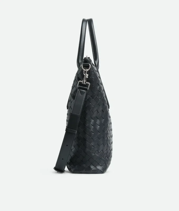 Intrecciato North-South-Tasche mit Reißverschluss Intrecciato North-South-Tasche mit Reißverschluss
