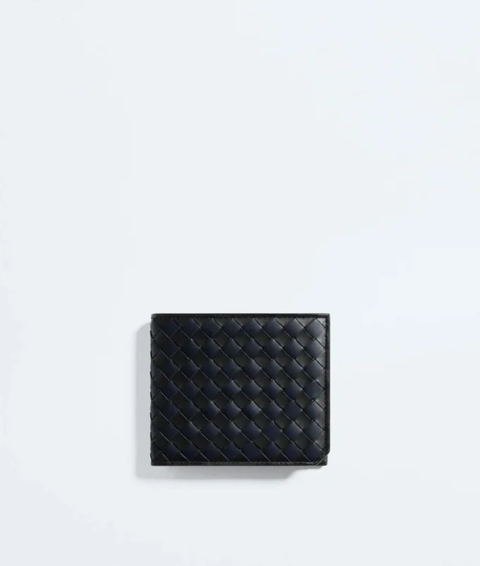 Intrecciato Piccolo Brieftasche mit zwei Fächern und Münzfach Intrecciato Piccolo Brieftasche mit zwei Fächern und Münzfach