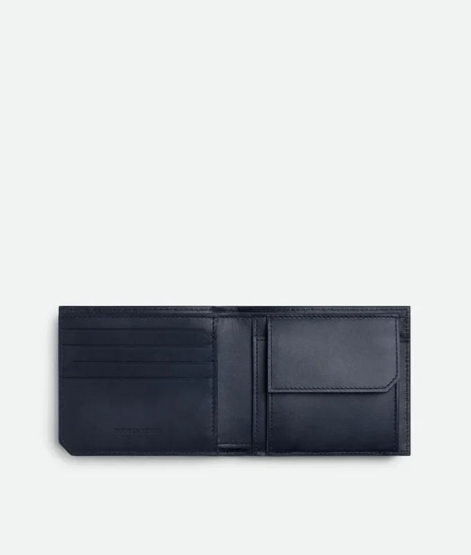 Intrecciato Piccolo Brieftasche mit zwei Fächern und Münzfach Intrecciato Piccolo Brieftasche mit zwei Fächern und Münzfach