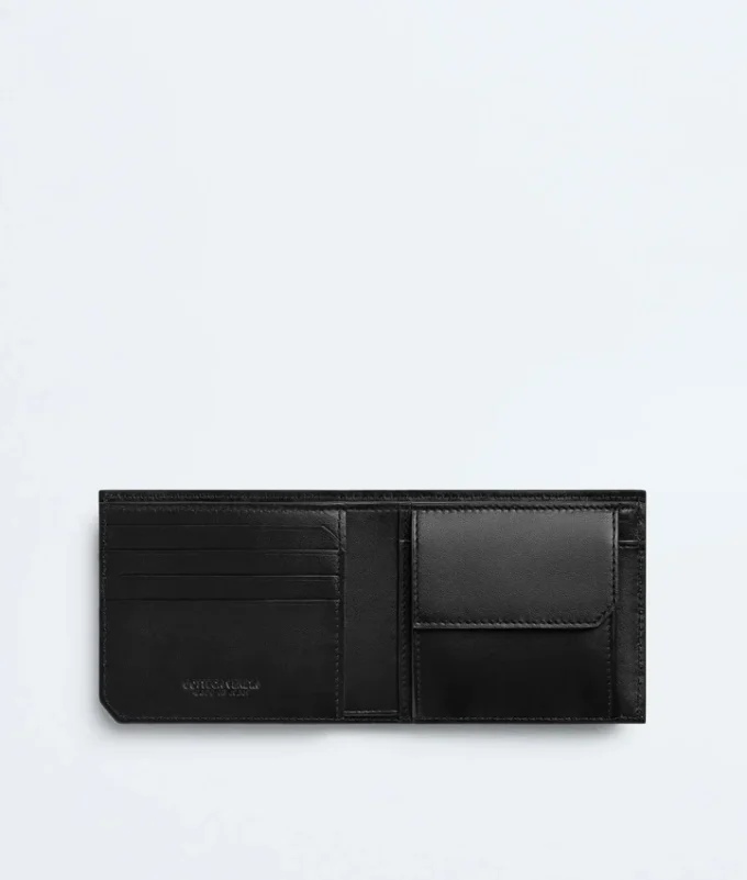 Intrecciato Piccolo Brieftasche mit zwei Fächern und Münzfach Intrecciato Piccolo Brieftasche mit zwei Fächern und Münzfach