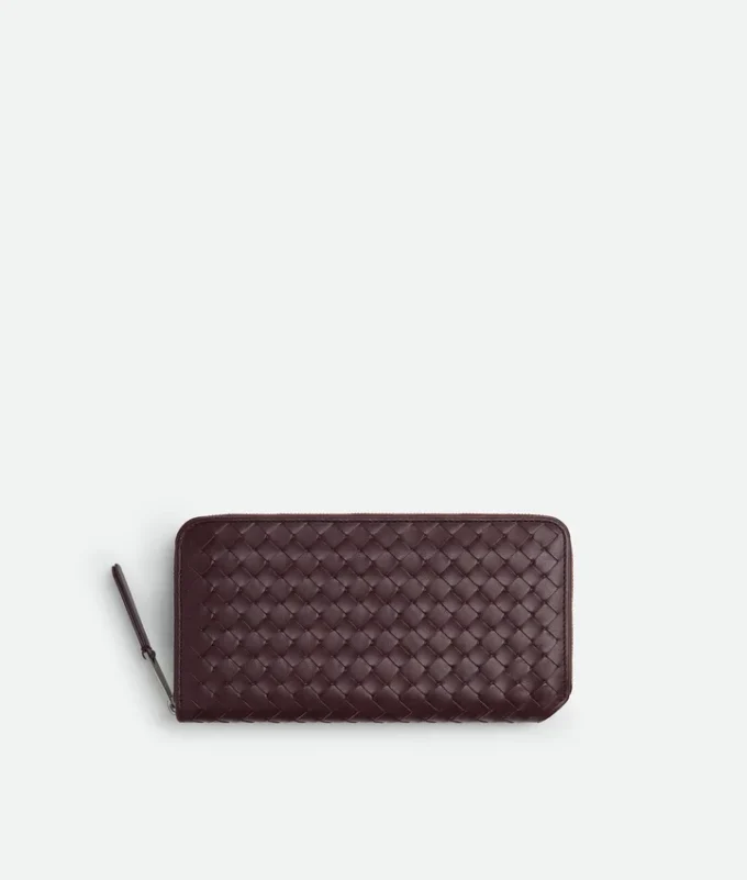 Intrecciato Piccolo Zip-Around-Geldbörse Intrecciato Piccolo Zip-Around-Geldbörse