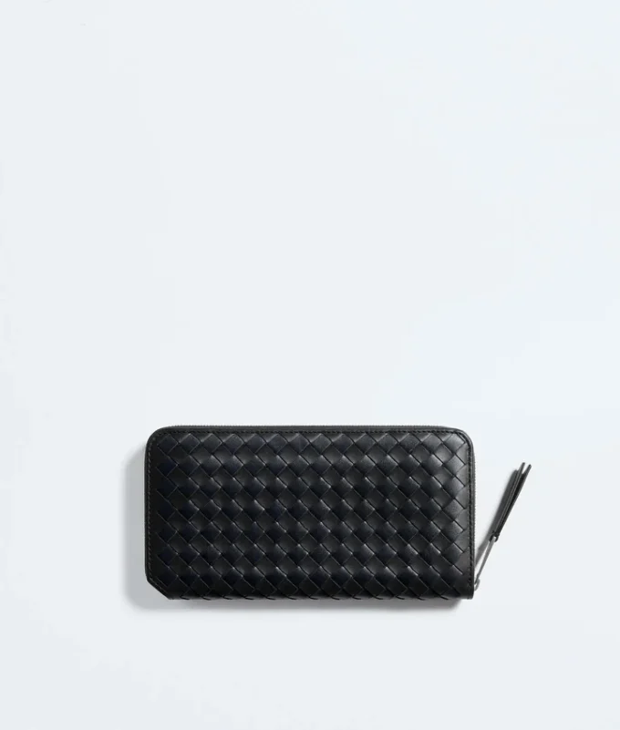 Intrecciato Piccolo Zip-Around-Geldbörse Intrecciato Piccolo Zip-Around-Geldbörse