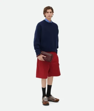 Intrecciato-Pouch mit Handschlaufe Intrecciato-Pouch mit Handschlaufe