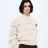 Intrecciato-Pullover aus Baumwolle