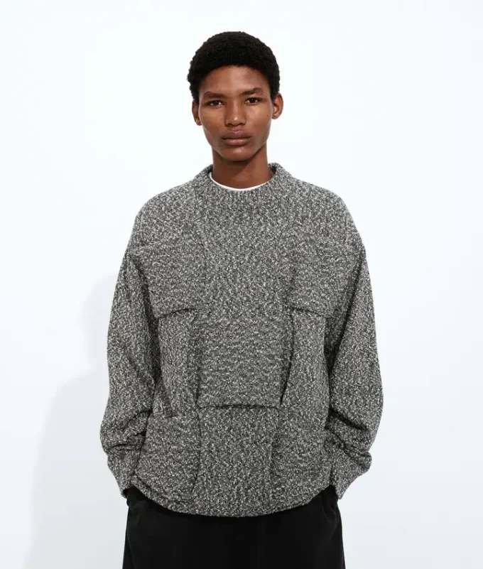 Intrecciato-Pullover aus Baumwolle Intrecciato-Pullover aus Baumwolle
