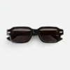 Intrecciato-Sonnenbrille mit rechteckigem Rahmen Intrecciato-Sonnenbrille mit rechteckigem Rahmen