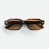 Intrecciato-Sonnenbrille mit rechteckigem Rahmen Intrecciato-Sonnenbrille mit rechteckigem Rahmen