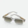 Intrecciato-Sonnenbrille mit rechteckigem Rahmen Intrecciato-Sonnenbrille mit rechteckigem Rahmen