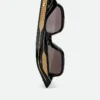 Intrecciato-Sonnenbrille mit rechteckigem Rahmen Intrecciato-Sonnenbrille mit rechteckigem Rahmen
