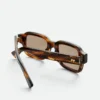 Intrecciato-Sonnenbrille mit rechteckigem Rahmen Intrecciato-Sonnenbrille mit rechteckigem Rahmen