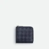 Intrecciato Square Zip-Around-Geldbörse