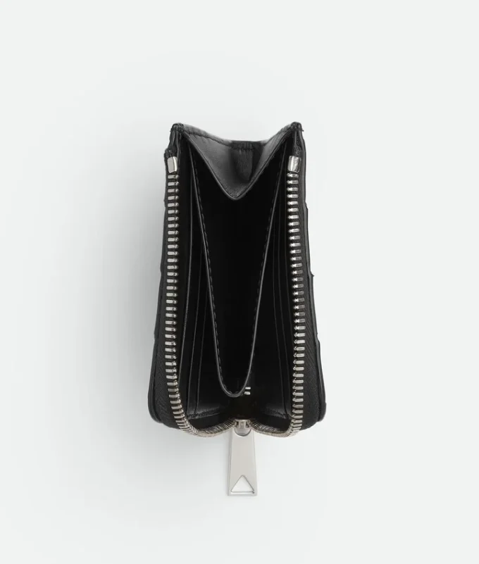Intrecciato Square Zip-Around-Geldbörse Intrecciato Square Zip-Around-Geldbörse