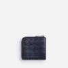 Intrecciato Square Zip-Around-Geldbörse