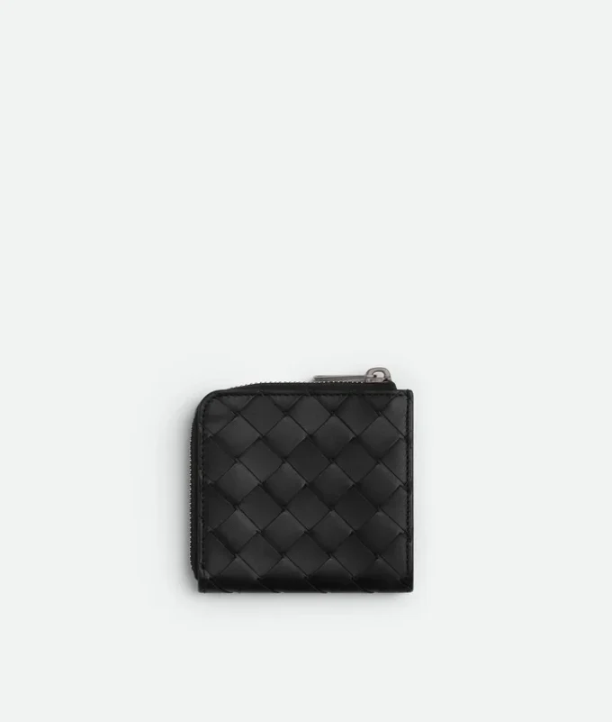 Intrecciato Square Zip-Around-Geldbörse Intrecciato Square Zip-Around-Geldbörse