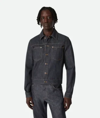 Jacke aus rohem Indigo-Denim