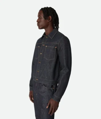 Jacke aus rohem Indigo-Denim