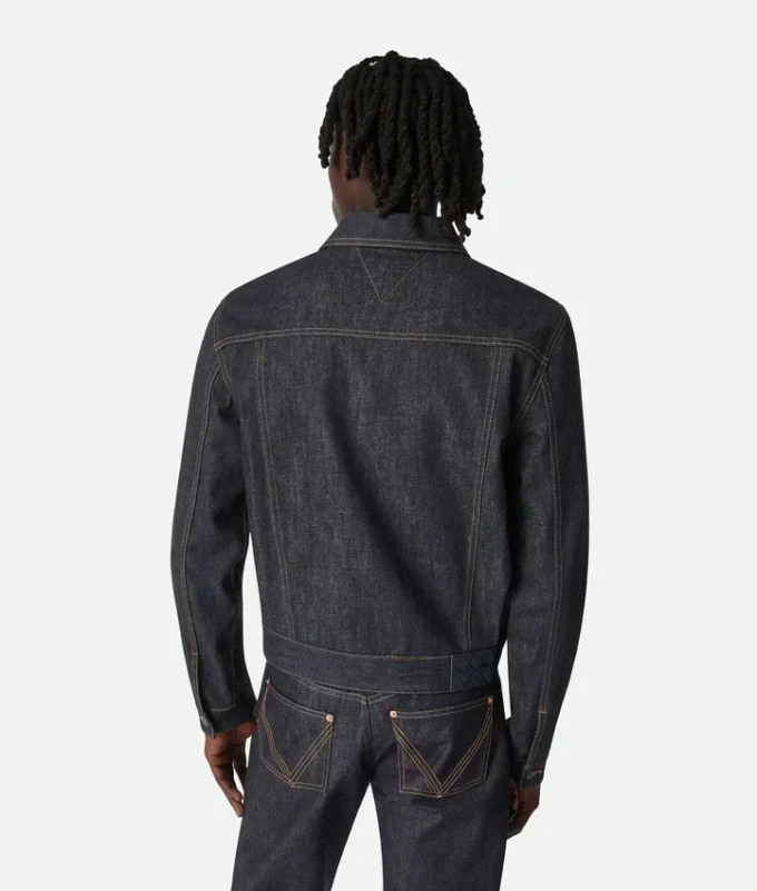 Jacke aus rohem Indigo-Denim