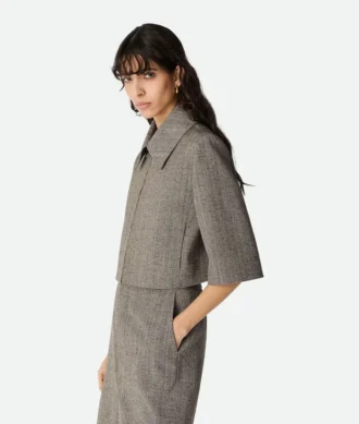 Jacke aus Viskose und Seide
