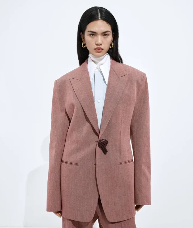 Jacke aus Woll- und Leinenmelange Jacke aus Woll- und Leinenmelange