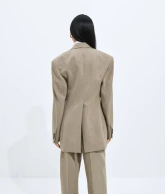 Jacke aus Woll- und Leinenmelange Jacke aus Woll- und Leinenmelange