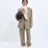 Jacke aus Woll- und Leinenmelange Jacke aus Woll- und Leinenmelange