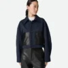 Jacke aus Wolle und Baumwolle Jacke aus Wolle und Baumwolle
