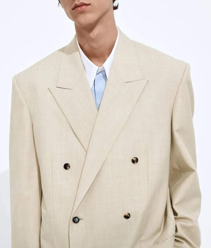 Jacke aus Wolle und Baumwolle Jacke aus Wolle und Baumwolle