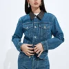 Jacke in Medium Indigo Jacke in Medium Indigo
