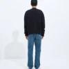 Jeans mit geradem Bein in mittlerem Indigo Jeans mit geradem Bein in mittlerem Indigo