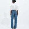 Jeans mit weitem Bein in mittlerem Indigo Jeans mit weitem Bein in mittlerem Indigo