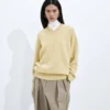 Kaschmir-Pullover mit Zopfmuster Kaschmir-Pullover mit Zopfmuster